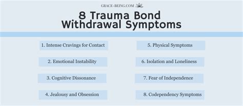 Tyrer (1990) refers to a "post-withdrawal syndrome" in the 6 months after withdrawal. . Trauma bond withdrawal symptoms